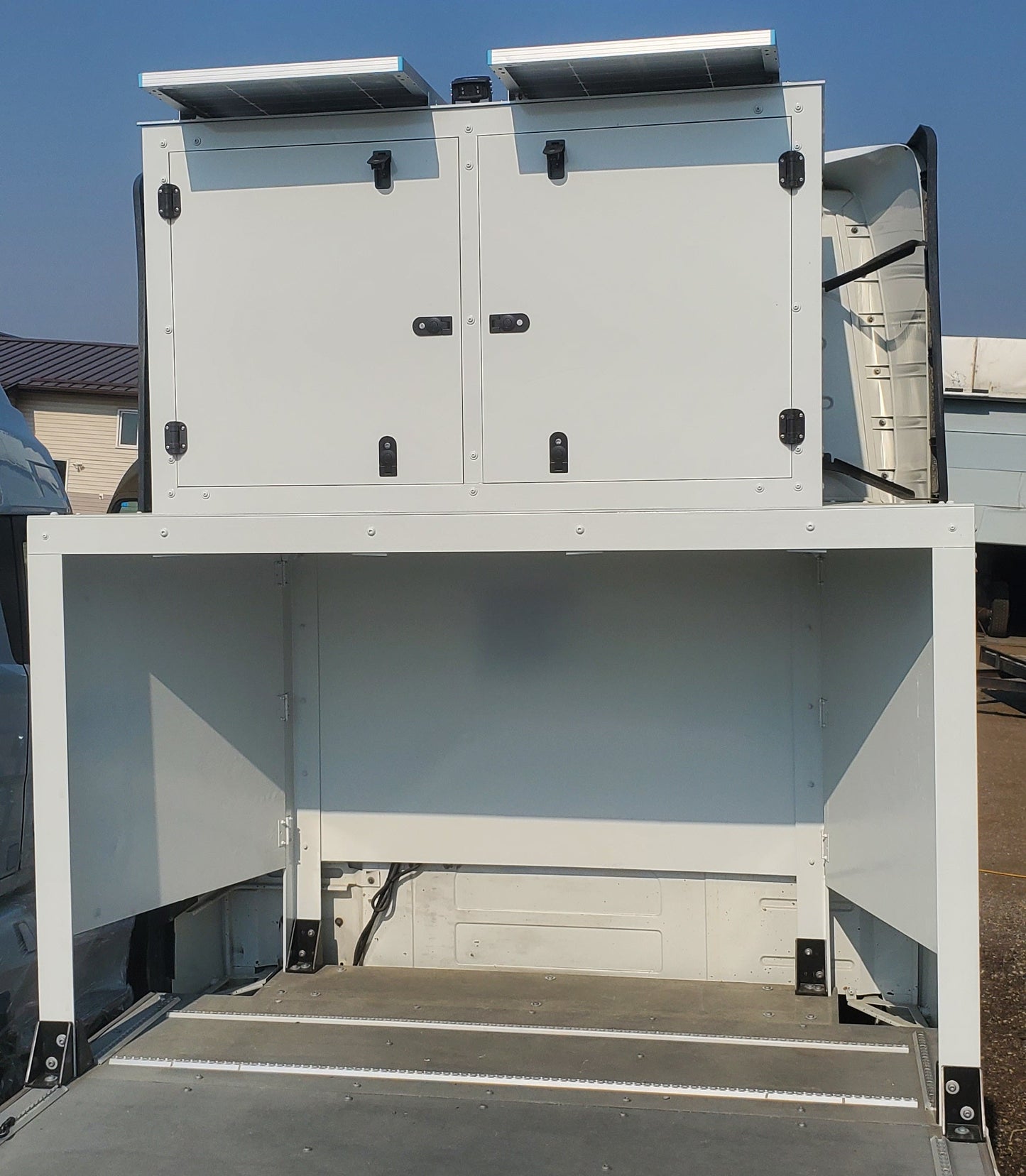 OVERHood CANDrom - Upper Storage Cabinet is 6 feet wide, 42" tall feet tall, 46" inches deep