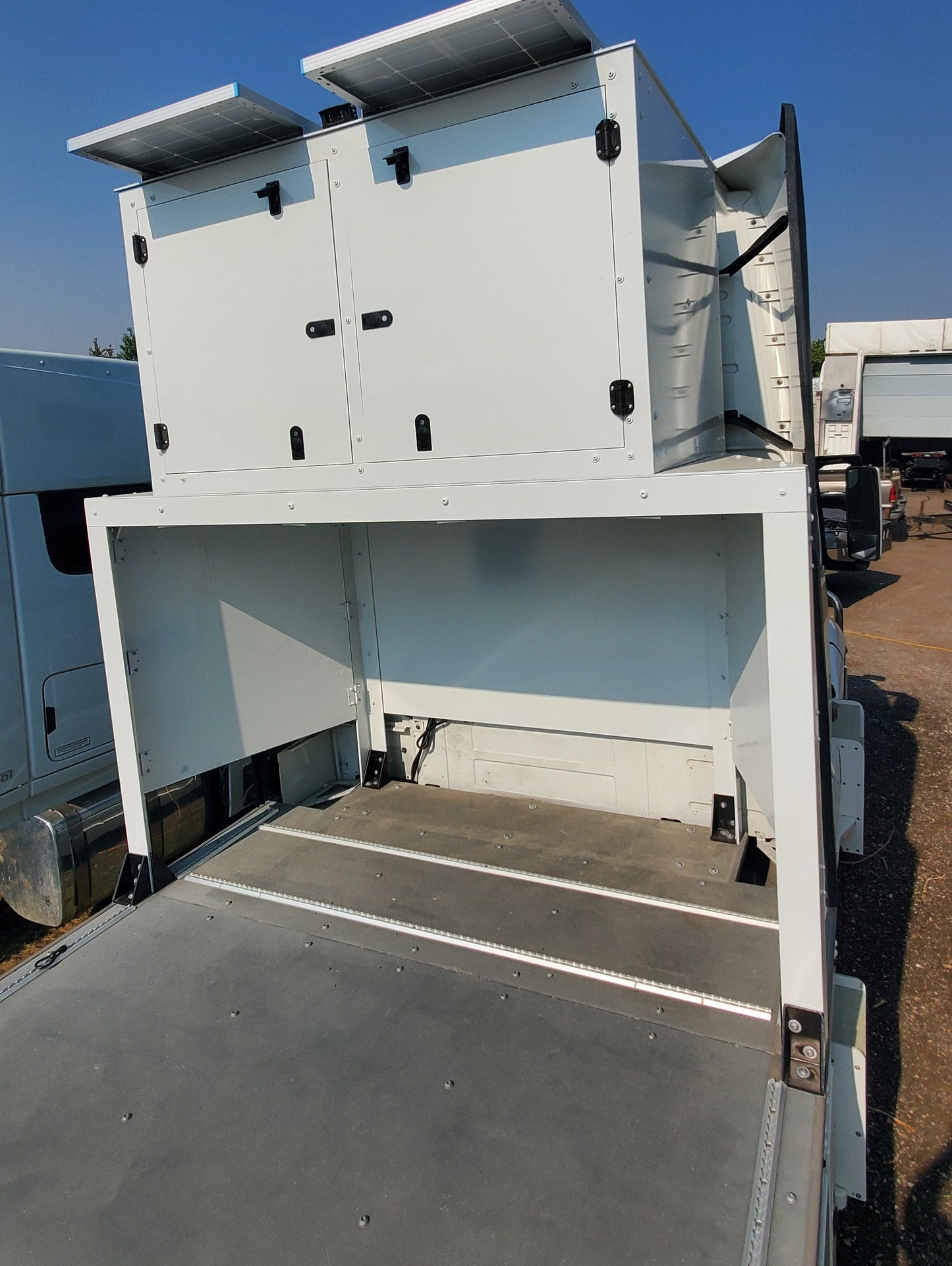 OVERHood CANDrom - Upper Storage Cabinet is 6 feet wide, 42" tall feet tall, 46" inches deep