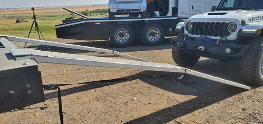 Vehicle Loading Ramps - 12 Foot - Aluminum - Max Vehicle Weight 5500 lbs