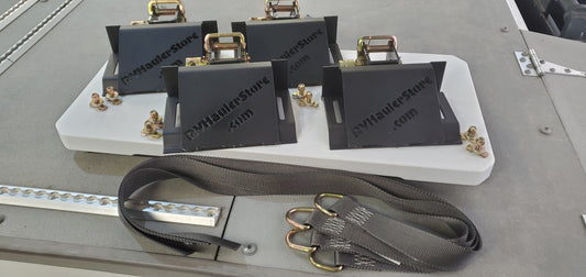 Wheels Chocks, Straps and Mounting Bolts. Set of 4