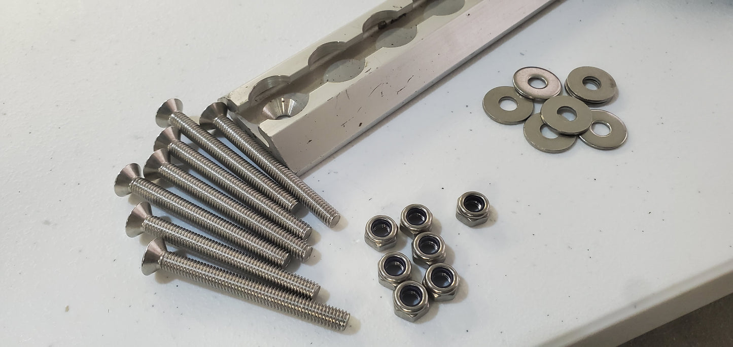 Airline Tracking for Wheel Chocks Including Mounting Hardware - 101" length