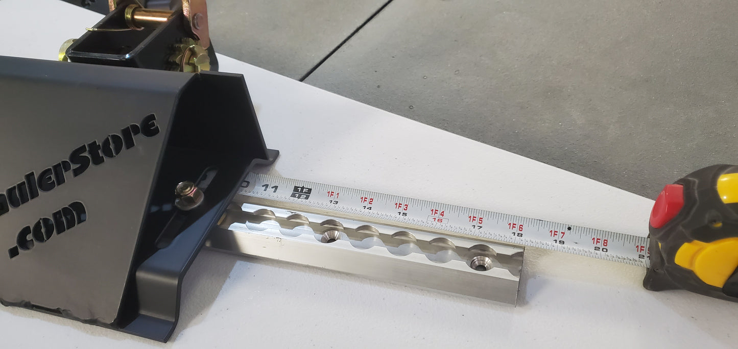 Airline Tracking for Wheel Chocks Including Mounting Hardware - 18" length