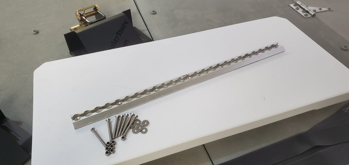 Airline Tracking for Wheel Chocks Including Mounting Hardware - 18" length