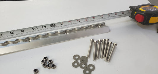 Airline Tracking for Wheel Chocks Including Mounting Hardware - 18" length